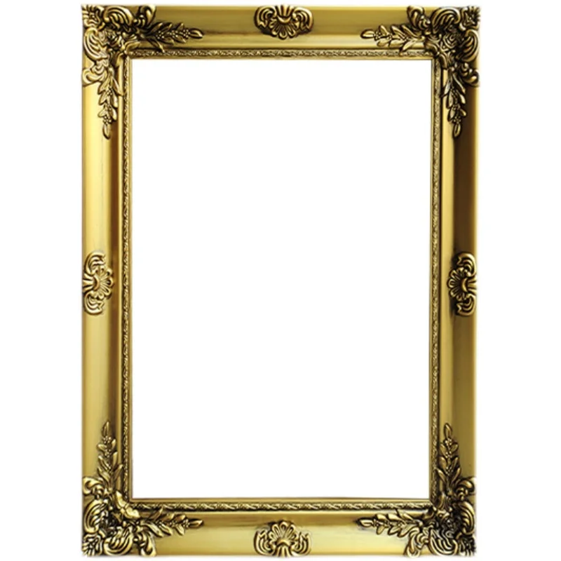 

Vintage Oil Painting Decorative Photo Frame,Wood Wedding Frame, Cross Stitch Framed Frame, Customized Size Accepted