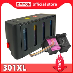 DMYON 301 CISS Bulk Ink Compatible for HP for Deskjet 1050 2050 2050s 3050 4500 4502 4504 5530 5532 5539 Printer Ink Cartridge