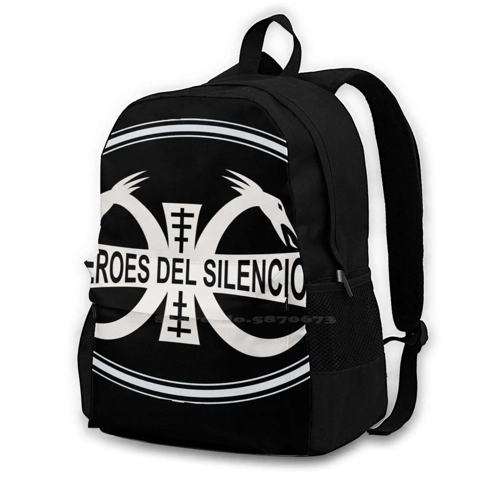 Heroes Del Silencio Pattern Design Laptop Travel School Bags Heroes Del Silencio Silences Hero Entre Dos Tierras Maldito Duende