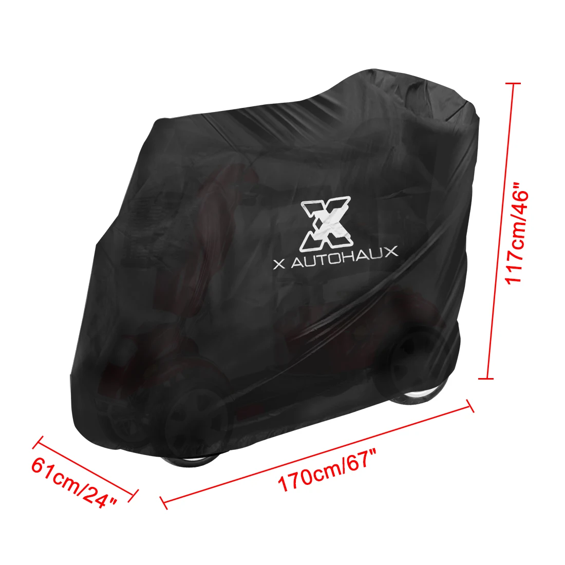 Uxcell Mobility Scooter Cover Waterproof Rain Protection 190T 210D Polyester Protective Wheelchair Motorcycle  Accessories