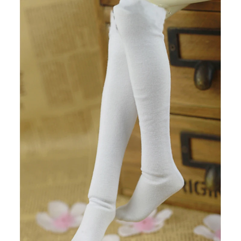 BJD doll socks white color knee socks for 1/12 1/8 1/6 1/4 1/3 BJD uncle DD SD doll black socks doll accessories doll clothes