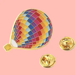 Young Forever Hot Air Balloon Enamel Brooch Pins Badge Lapel Pins Cosplay Fashion Jewelry Accessories Gifts