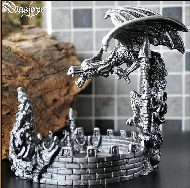 creative dinosaur metal creative ashtray cigar tray cute ashtrays standing ashtray vintage ashtray for home AT29