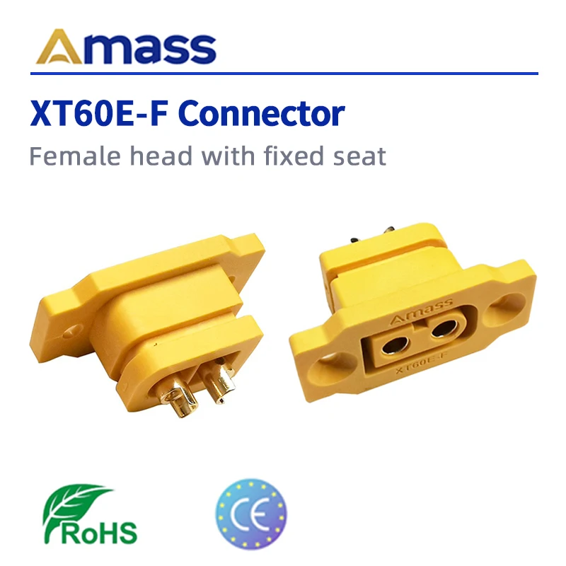 Amass XT60E-F с фиксированным гнездовым разъемом для XT60 Полная серия позолоченная модель штепсельная Вилка для самолетов Connector