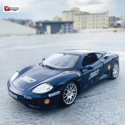 Bburago 1:24 Ferrari 360 Challenge original autorizado simulación de coche de aleación modelo de decoración colección de juguete modelo de fundición a presión