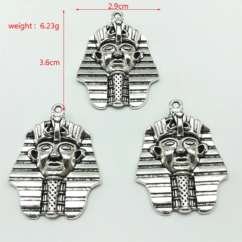charm Egyptian queen cleopatra Pharaoh Indian Chief Head portrait Pendant for jewelry making DIY handmade necklace accessories