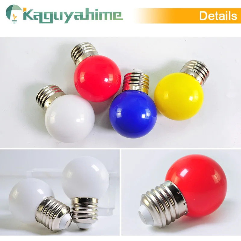 =(K)=  2Pcs Colorful E27 Bulb Led 3W USB Lamp Globe Lampada AC 220V SMD 2835 RGB Flashlight G45 Led Bomlillas KTV Bar Spot Light