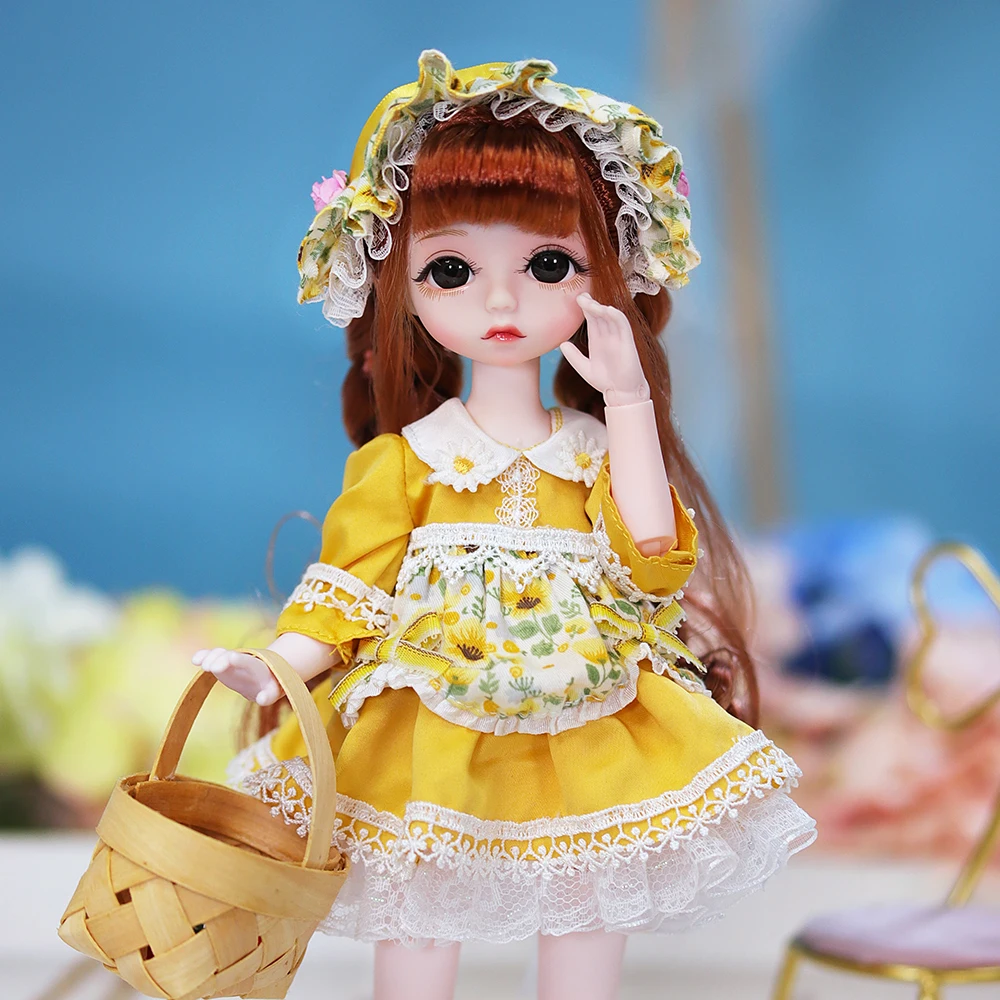 

Dream Fairy 1/6 Doll 28cm Magical girls BJD Dress Ball Jointed Dolls Full Set Including Outfits Shoes DIY Toy Gifts for Girls