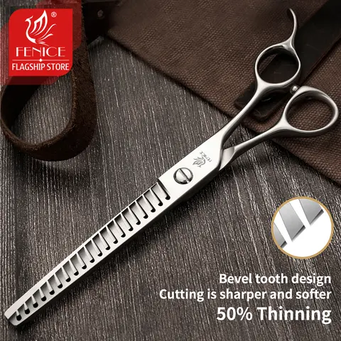 Fenice 7.0 인치 개 손질 가위 Chunker 가위 일본 440C 애완견 개 가위 가위 50%