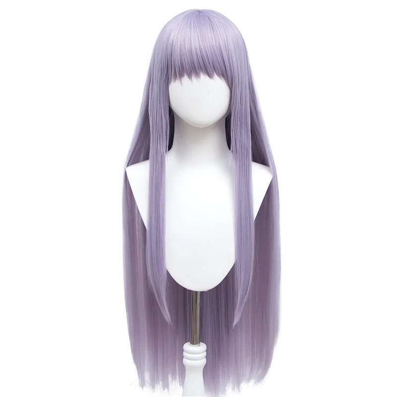 Peluca de fibra sintética de Minato Yukina BanG Dream, peluca larga de color púrpura claro, Cosplay, Yukina Minato, fiesta de graduación