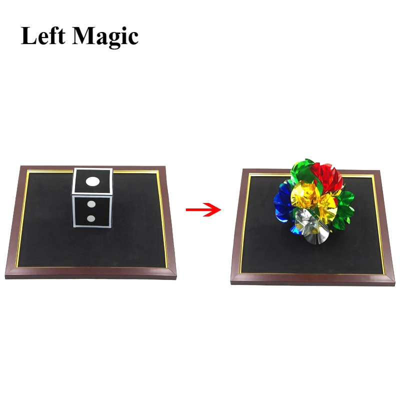 Funny Dice To Flower - Stage Magic Tricks Magic Props Magician Illusion Gimmick Puzzle Toys