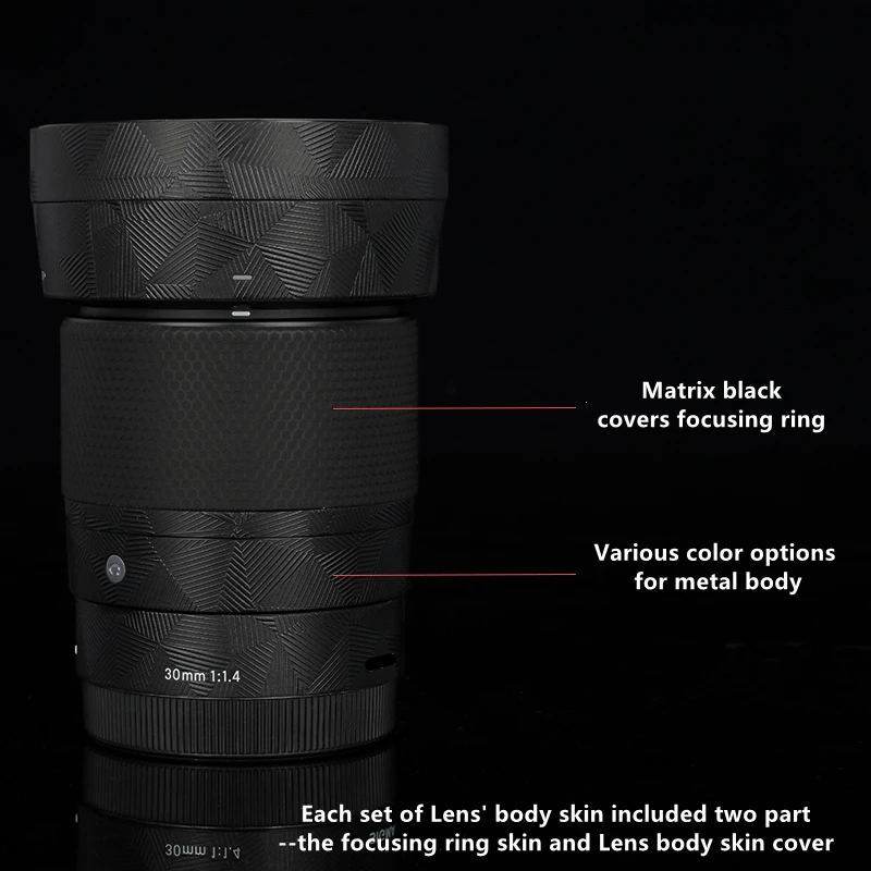 Sigma 30 1.4 Lens Decal Skin For Sigma 30mm f/1.4 DC DN Contemporary for Sony E Mount Stickers Lens Protector Coat Wrap Sticker