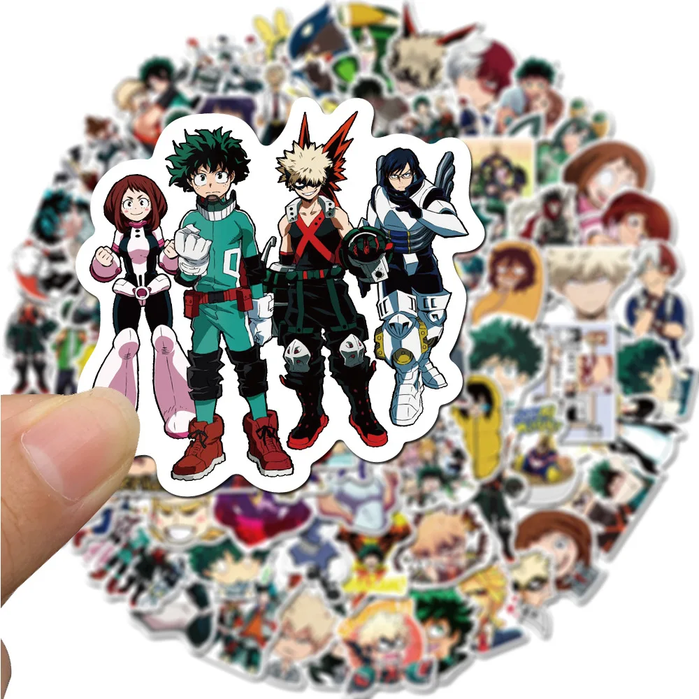 10/50/100pcs Japan Anime Sticker My Hero Academia Suitcase Skateboard Laptop Graffiti Phone Boku No Hero Academia Stickers Decal