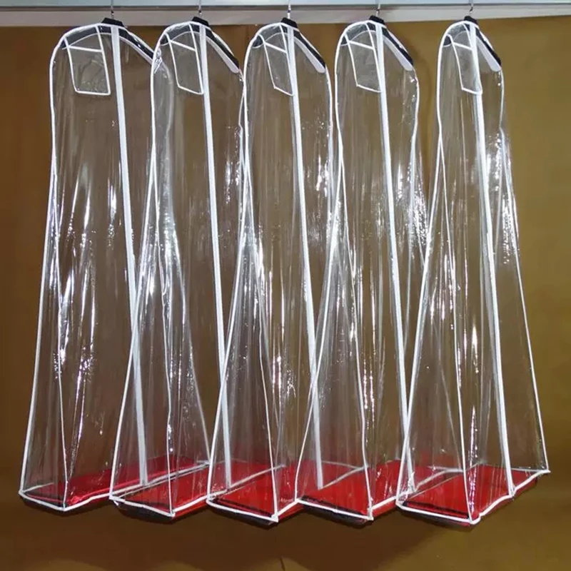 MYYBLE-cubierta de polvo para vestido de novia, sólido transparente, impermeable, Extra grande, de PVC, 180cm, barato, venta al por mayor