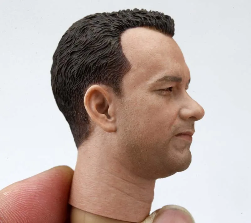 1/6 Scale US Military WWII John Miller Captain Head Sculpt Tom Hanks Saving Private Ryan Head Played for 12in Action Figure Toy