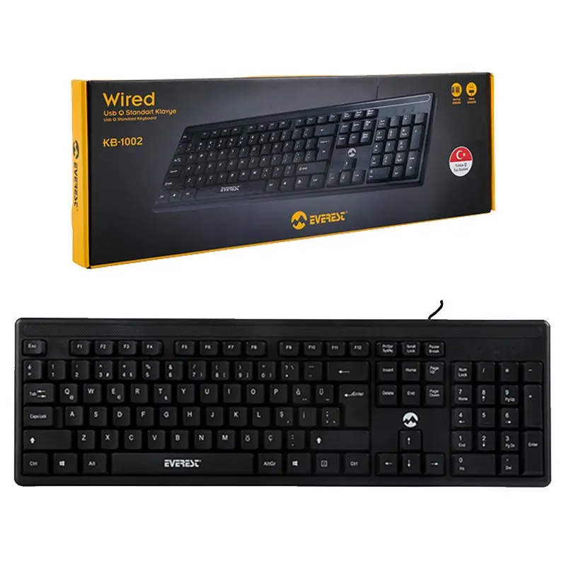 EVEREST KB-1002 USB Q STANDARD KEYBOARD