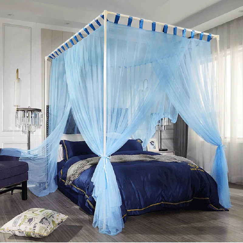 

New Palace Mosquito Net Has Three Floor Opening Doors Of 1.5m1 8m Princess Wind Household 360 Degree Mosquito Proof Bed Curtain