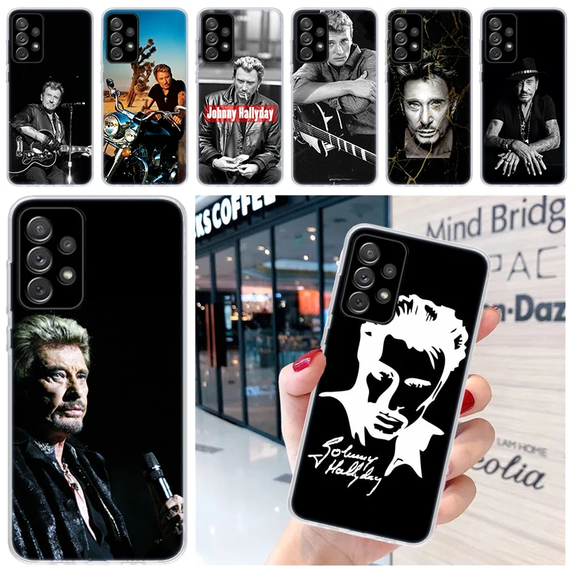 Johnny Hallyday Music For Samsung Galaxy A15 A14 A13 A12 A55 A54 A53 A52 Phone Case A32 A35 A34 A33 A25 A24 A23 A22 A04S A03S A0