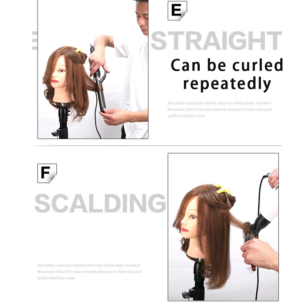 Simnient 12-18 ”Mannequin Köpfe Mit 100% Natürlichen Menschlichen Haar Frisuren Gute Header Schaufensterpuppe Friseur Waren Köpfe Friseur