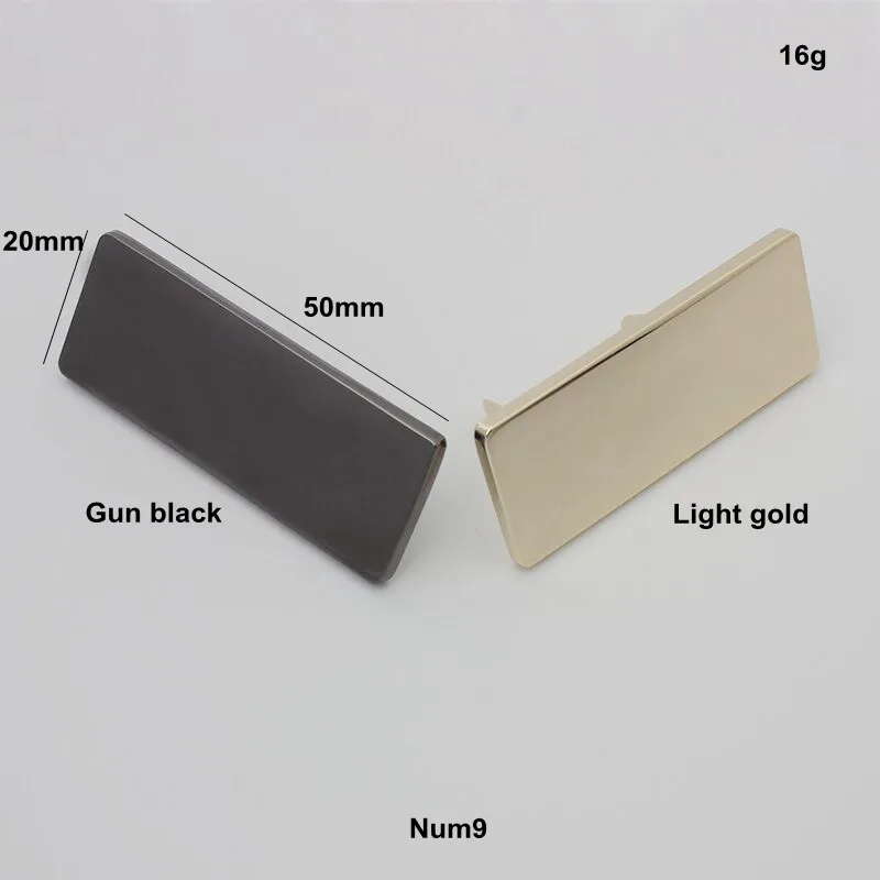 50-100PCS Laser YOUR NAME 45*13MM Metal Label Long Rectangle Purses Label Tags Metal Logo For DIY Handbag Bags Metal Labels
