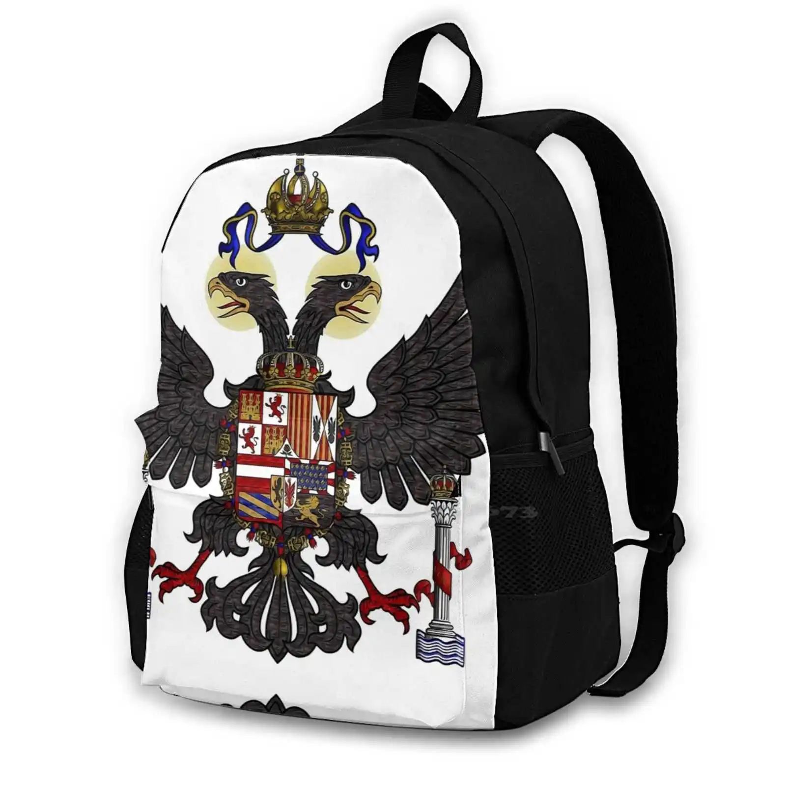

Школьные сумки Charles V-Coat Of Arms для девочек-подростков, дорожные сумки для ноутбуков Charles V, двуглавый Eagle Eagle Holy Roman
