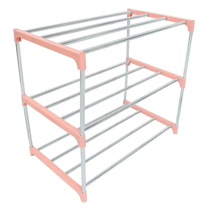 

Simple Multi Layer Shoe Rack Stainless Steel Easy Assemble Storage Slippers Shoe Rack Hanger Home Organizer Accessories #G