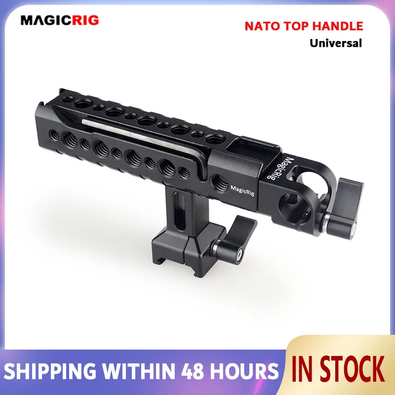 MAGICRIG DSLR Camera Handle Universal Hand Grip NATO Handle with 15mm Rod Clamp for Dslr Camera Cage / Camera Cage