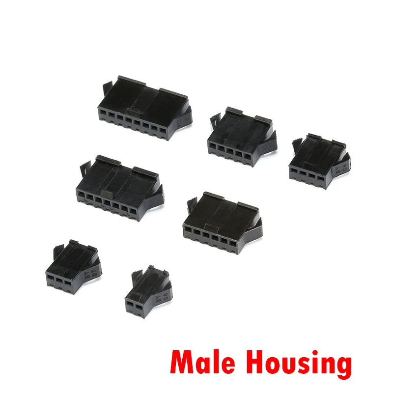 120Pcs JST SM Connector Plug 2.54MM Pitch Female and Male Housing + Terminals SM-2P SM-2R JST SM2.54 2/3/4/5/6/7/8 P Pin