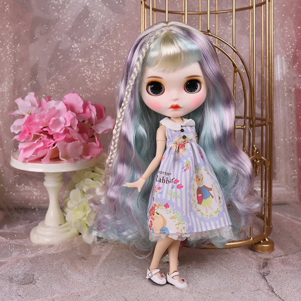 

ICY DBS Blyth Doll custom face joint body 1/6 BJD-BL series 340/1049/1017/4006 rainbow hair carved lips