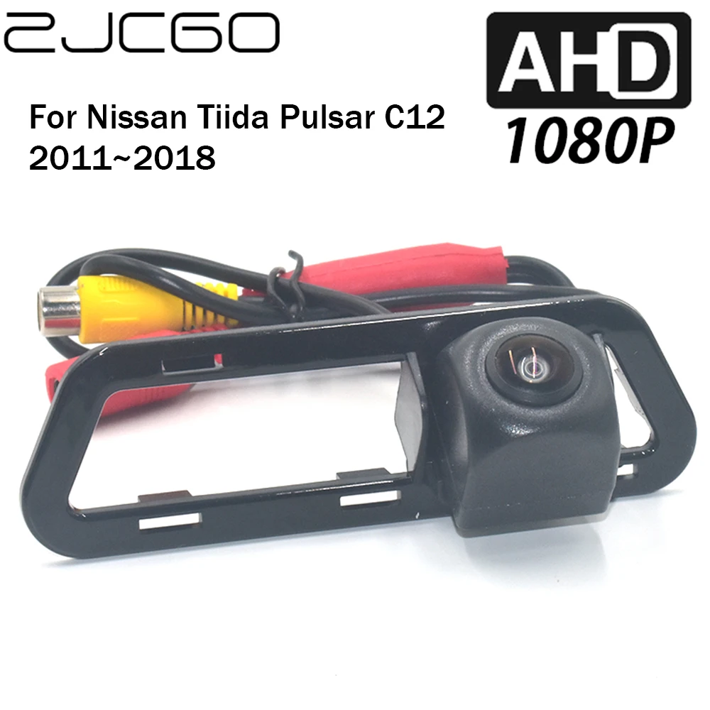 

ZJCGO Car Rear View Reverse Backup Parking AHD 1080P Camera for Nissan Tiida Pulsar C12 2011 2012 2013 2014 2015 2016 2017 2018