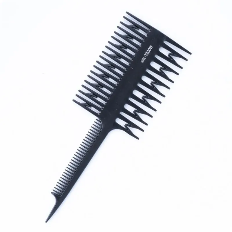 Hair Dyeing Comb Hair Coloring Highlighting Comb Wide Tooth Comb Fish Bone Hair Brush Hair Styling Barber Tool Salon Accessaries