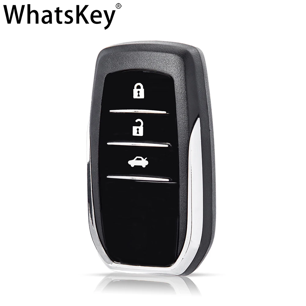 WhatsKey, Smart Card per auto, per Toyota, PRADO, Crown, Corolla, RAV4, Highlander, CHR, Land Cruiser, guscio chiave remoto, custodia Fob