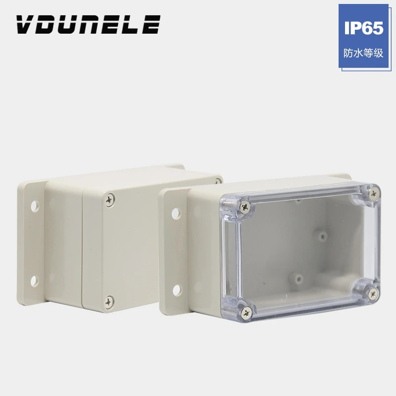 

IP66 Waterproof DIY Electrical Junction Box ABS Plastic CE Enclosure PCB Case Outdoor Large Size Distribution Box 158x90x46mm