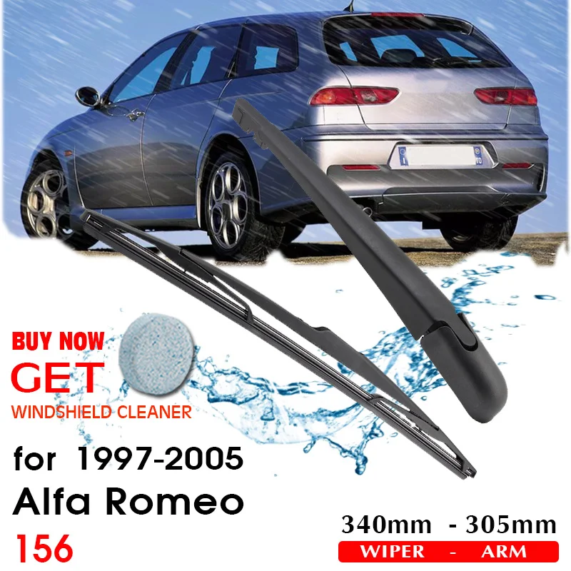 Car Wiper Blade Rear Back Window Windscreen Windshield Wipers Auto Accessories For Alfa Romeo 156 Hatchback 340mm 1997-2005