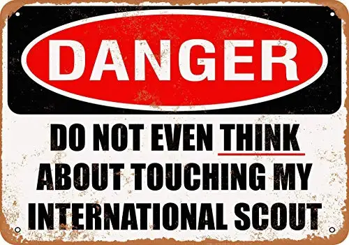 Do Not Touch My International Scout Wall Poster Tin Sign Vintage BBQ Restaurant Dinner Room Cafe Shop Decor