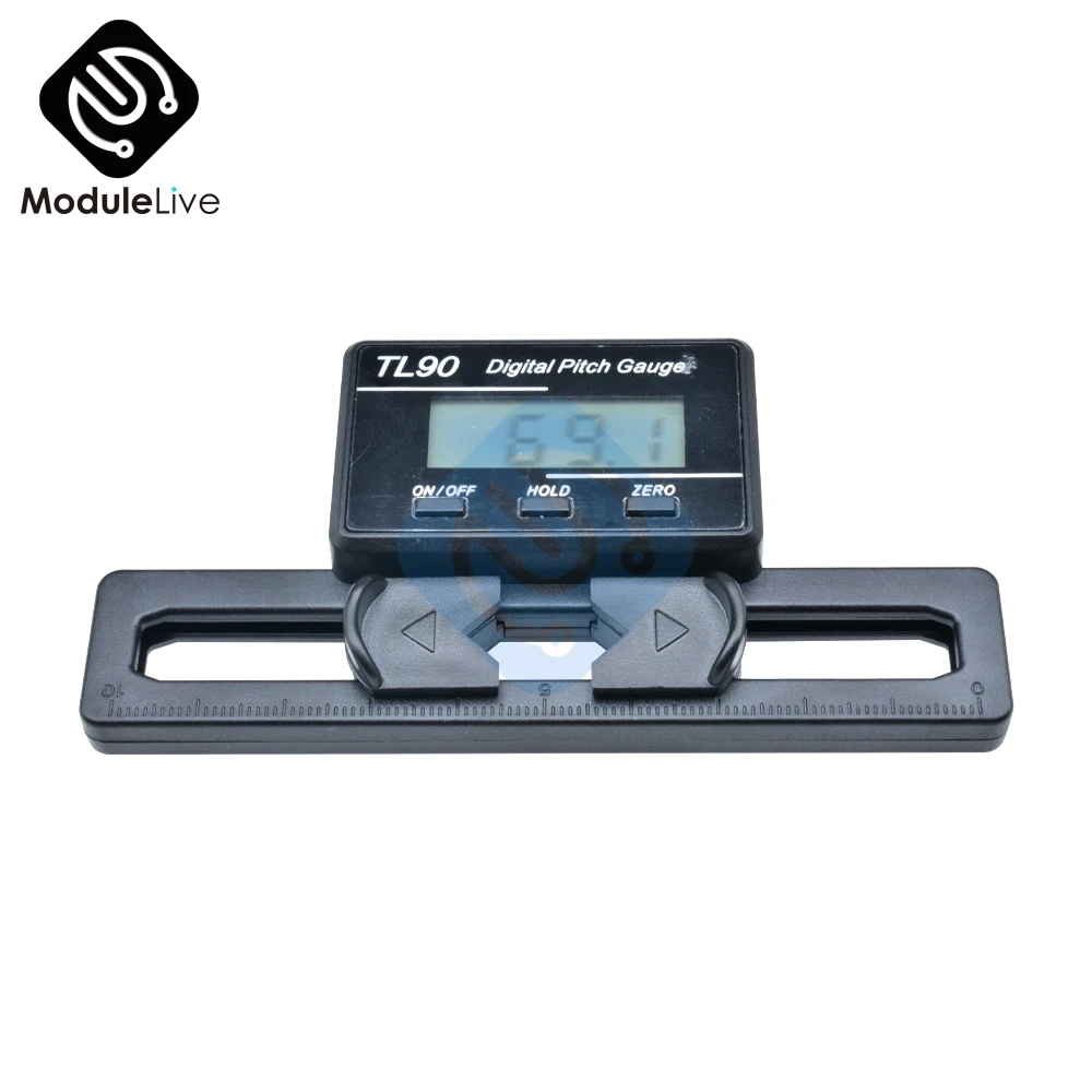 TL90 Digital Pitch Gauge LCD Led Display Blades Degree Angle For ALIGN AP800 TREX 450-700 Calibration Tools Meter