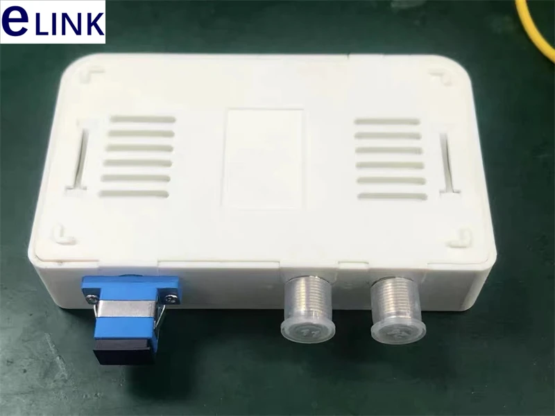 Receptor óptico de doble salida FTTH con función AGC, fibra SC/FC PC APC para el hogar, envío gratis, FTTHELINK, 5 uds.