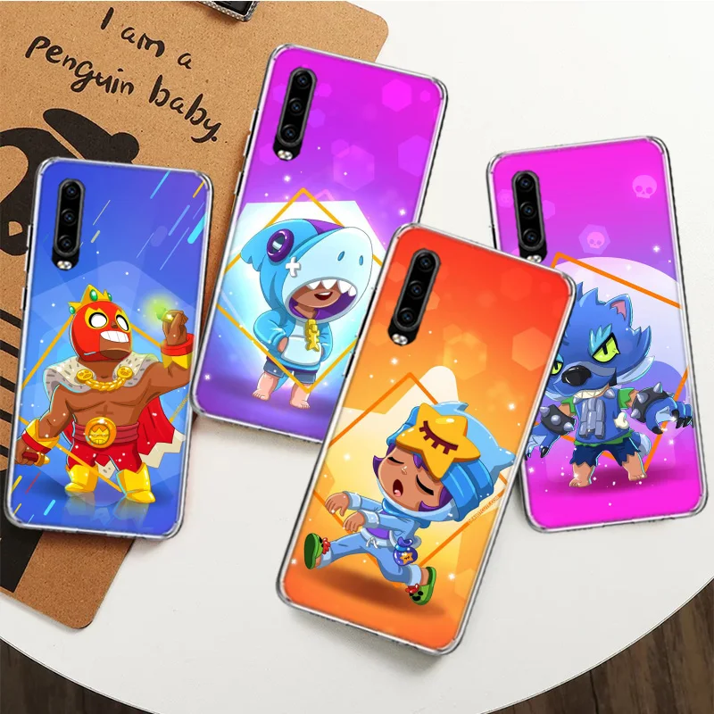 Cartoon Transparent Silicon Call Phone Case For Huawei P30 P20 P40 P50 P10 Mate 20 30 40 10 Lite Pro Casing Customized Cover