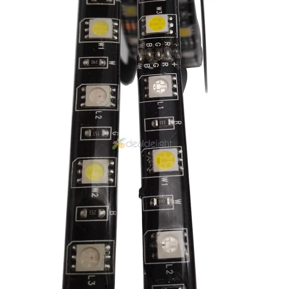 Black PCB Board 5M 5050 SMD 300 Leds RGB RGBW White Warm White Flexible LED Strip Light DC12V IP20 IP65 Waterproof