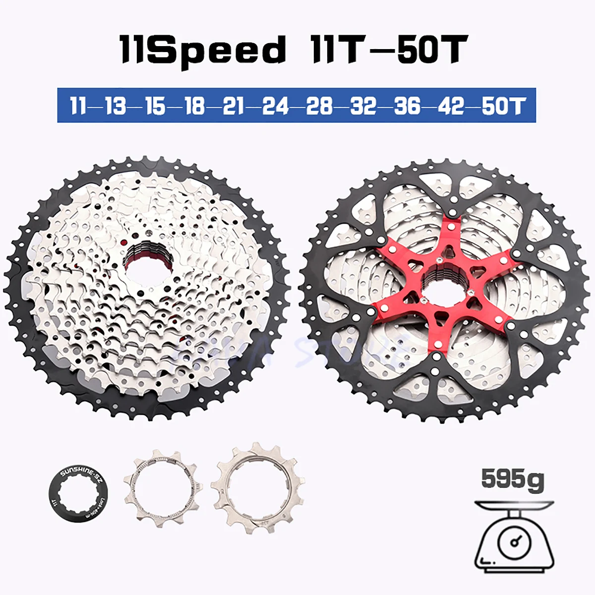 Sonnenschein MTB Kassette Shimano Deore M5100 11 Geschwindigkeit 52t 50t 46t 42t Mountainbike 11V K7 42T 51T 11 s Kettenrad Fahrrad Ratsche – Detail 13