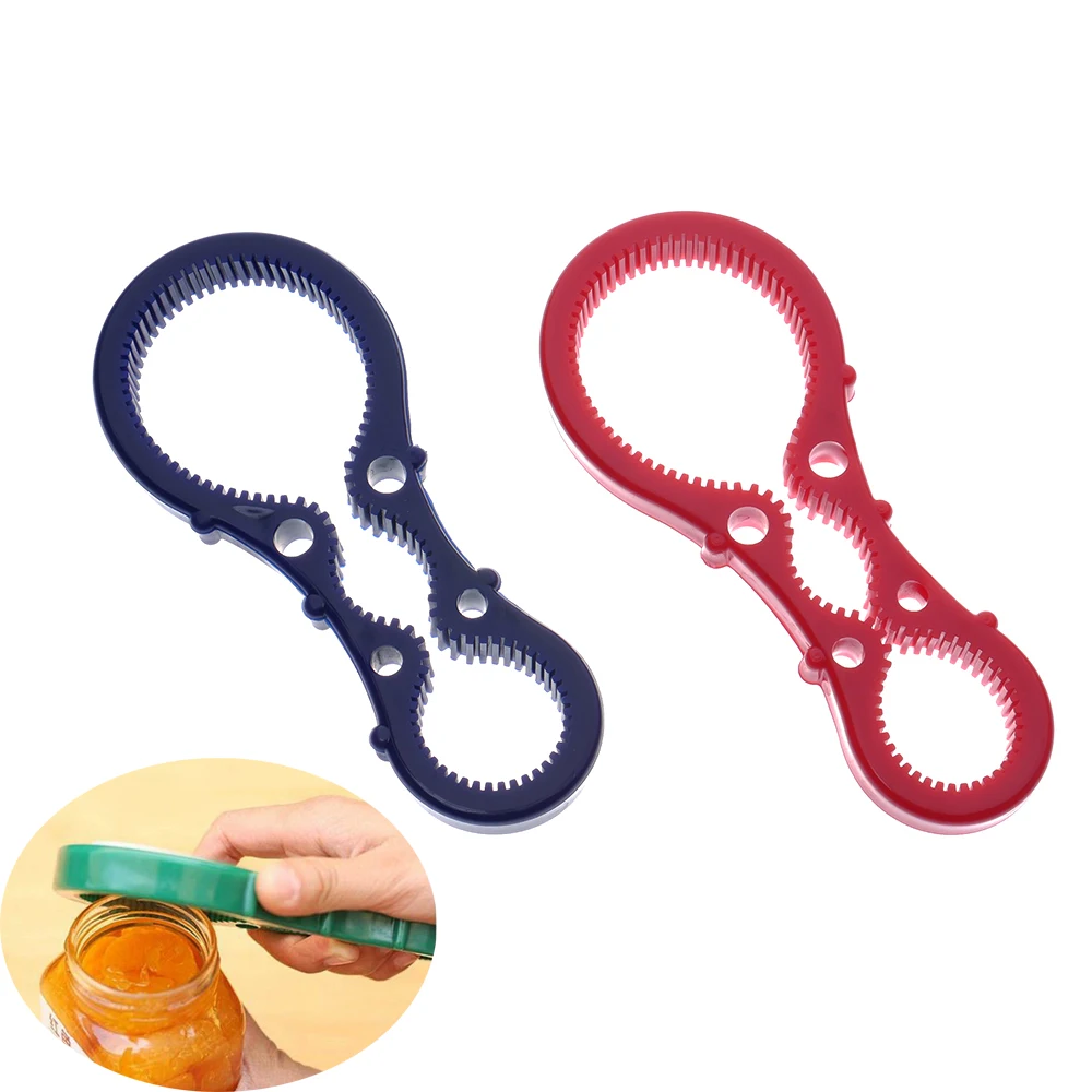 Creative Jar Opener Multi Purpose Jar Lids Bottle Cap Grip Rubber Opener Tool for Soda Bottles Condiments Canned Goods Bar Tools