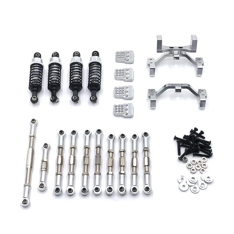 Suitable for WPL Model 1/16 C14 C24 C34 B14 B24 Henglong RC Car Metal Upgrade and Modification Accessories 6 Sets