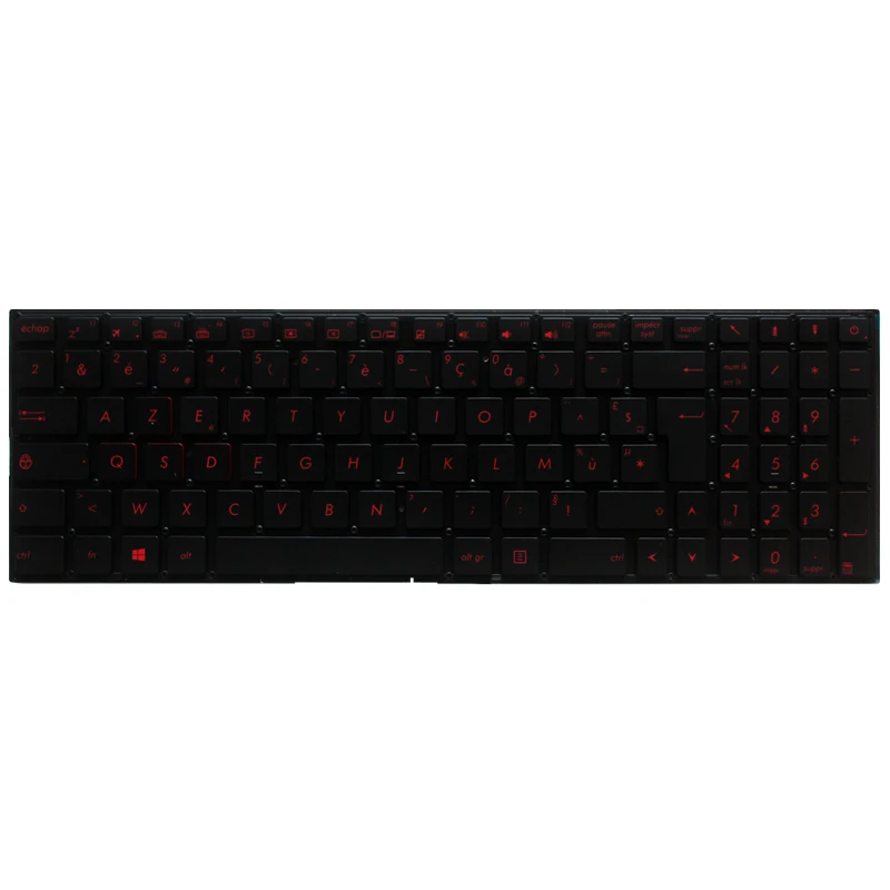 French Laptop Keyboard For ASUS GL702 GL702VT GL702VM 0KNB0-662LUS00 AEBK5U00030 FR keyboard with red backlit