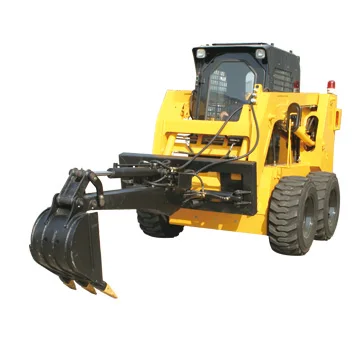 Hydraulic Motor SY45 700kg 4 Wheel  Loading Mini Skid Steer Backhoe Loader