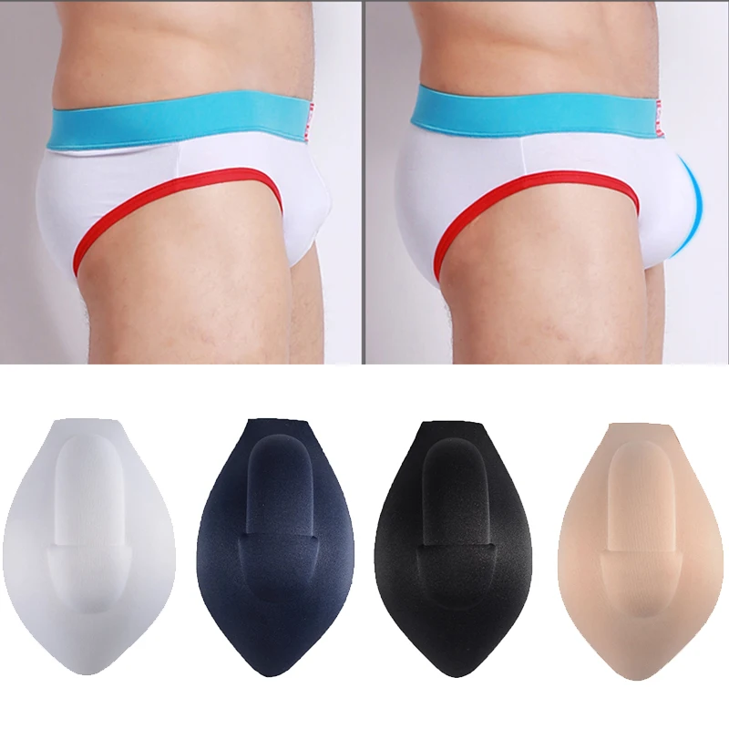 Ropa interior con almohadilla de esponja para CLEVER-MENMODE, calzoncillos sexys con copa potenciadora, bolsa para bulto de pene, acolchado frontal,