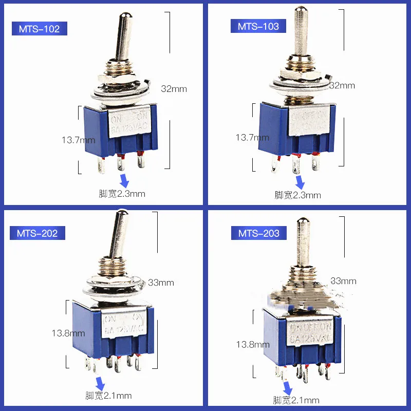 10PCS Toggle Switch…