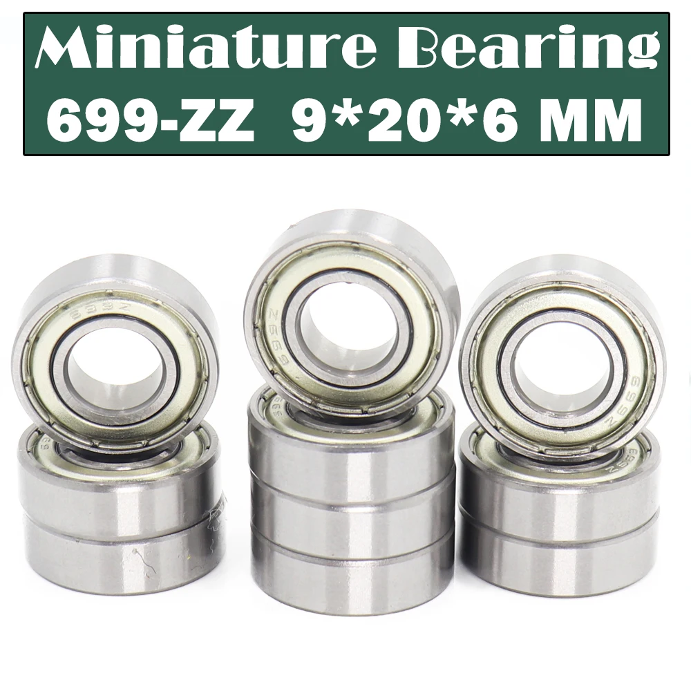 699ZZ Bearing ( 10 PCS ) 9*20*6 mm Miniature 699Z Ball Bearings 619/9ZZ Balinera 699 ZZ