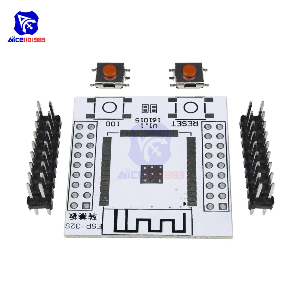 diymore ESP32 ESP-32 ESP32S IO Converter Adapter Base Board Pinboard with 4 Row Pins for ESP-32S Wireless WiFi Bluetooth Module