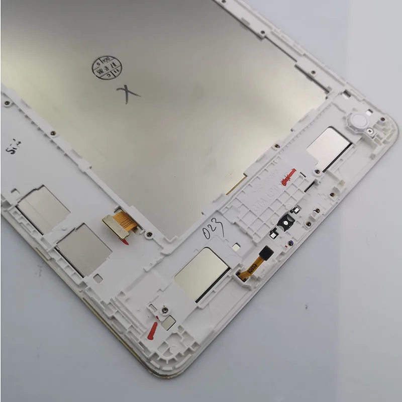 Imagem -04 - Lcd para Samsung Galaxy Tab a 9.7 P550 Sm-p550 Display Touch Screen Digitalizador Sensores Painel de Montagem com Moldura Branco Sm-p555