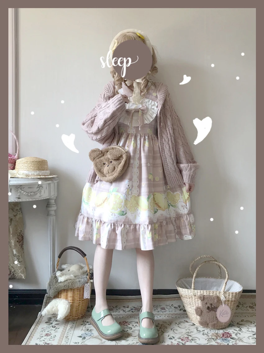 Sweet princess lolita dress vintage lace bowknot peter pan collar high waist victorian dress kawaii girl grid lolita op loli